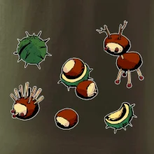 Kaštanová zvířátka - obdelník