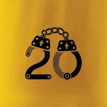 Narozeninové tričko pro policajta - pouta 20