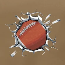 Americký fotbal míč v triku