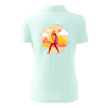 Barevný párový motiv na hory