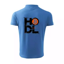 Hodl velký nápis a logo BTC