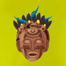 Mayové maska hnědá