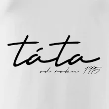 Psací nápis táta s ročníkem