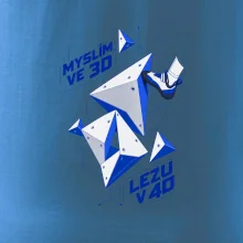 Bouldering myslím ve 3d lezu v 4d