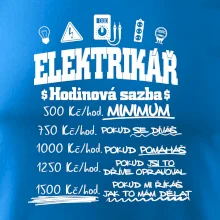 Elektrikář hodinová sazba