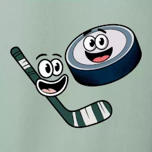 Parové triko - Puk a hokejka