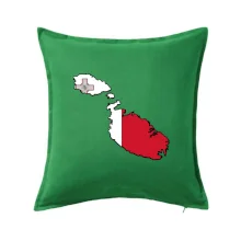 Mapa Malta s vlajkou