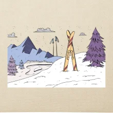 Panorama lyžování