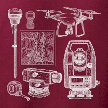 Geodet teodolit dron