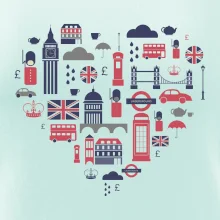 Anglie symboly srdce