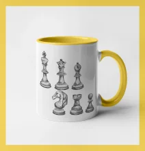 Šachové figurky kreslené