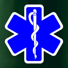 Rescue - Hvězda na prsu +  nápis na zádech