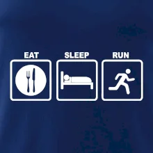 Eat sleep run čtverce