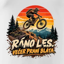Ráno les večer praní bláta na kole