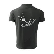 Táta a syn ruce obrys