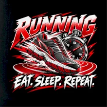 Běžecká bota se stopkami eat sleep repeat