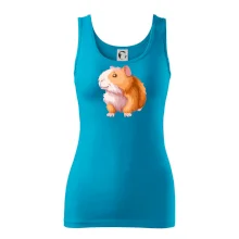 Morče - kreslené, bílo oranžové