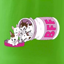 Bullterrier Friends Forever růžové (Pecka design)