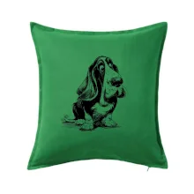 Černobílá karikatura baset