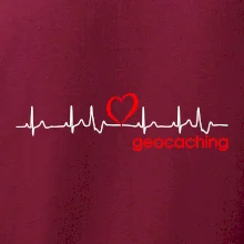 Moje srdce bije pro Geocaching -text