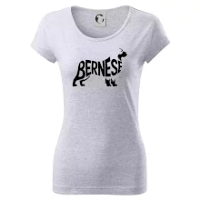 Bernese Mountain Dog nápis v těle