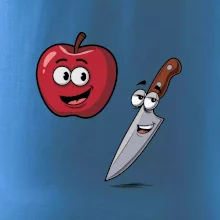 Parové triko - Jablko a nůž