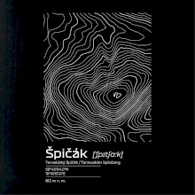 Špičák - vrstevnice v obdélníku