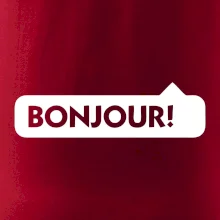 Nápis Bonjour Nápis Bonjour