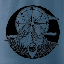 Cestování - hory kompas