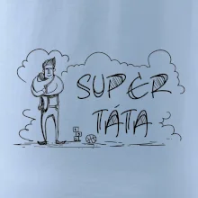 Kreslený nápis super táta