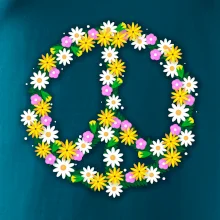 Peace symbol kopretiny