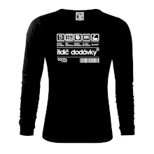 Čárový kód - řidič dodávky Čárový kód - řidič dodávky