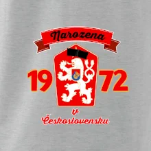 Narozena v Československu - Přelepený znak 1972