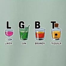LGBT -  Likér, Gin, Brandy, Tequila