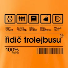 Čárový kód -  Řidič trolejbusu