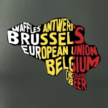 Mapy - názvy měst - Belgie