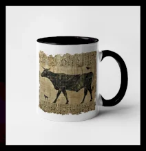 Egyptské hieroglyfy kráva