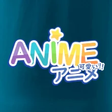 Anime nápis duhový