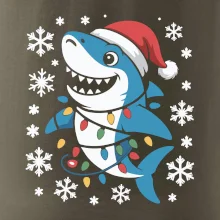 Vánoční žralok a vločky