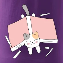 Učení na státnice kočka