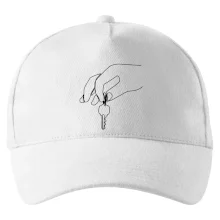 Klíče a ruka jedním tahem