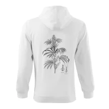 Konopí kytka černobílá