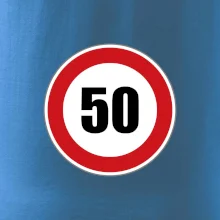 Dopravní značka - omezení rychlosti 50
