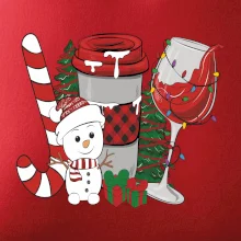 Vánoce, víno a sněhulák