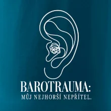 Barotrauma můj nejhorší nepřítel ucho s uzlem v lince