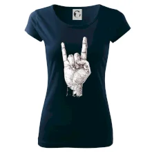 Rocková ruka kreslená