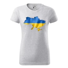 Ukrajina vlajka mapa