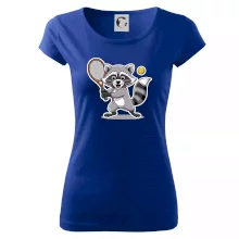 Mýval hraje tenis kreslený