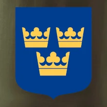 Švédský znak tři korunky na prso