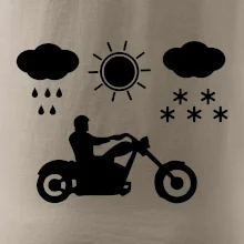 Motorkář za každého počasí - chopper
